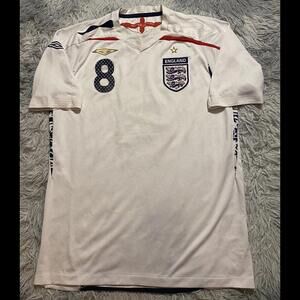 ENGLAND National Team Retro Home  Jersey Frank Lampard #8 Chelsea Derby Euro Cup